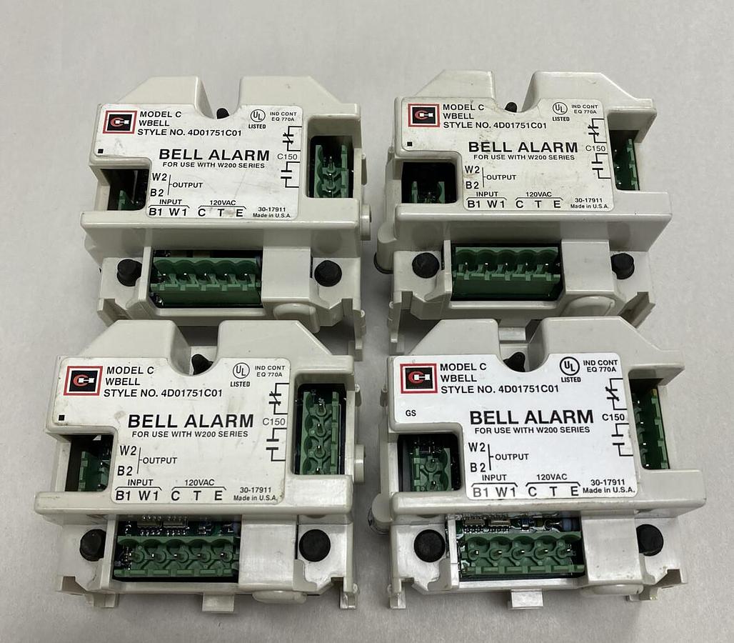 Used Cutler-Hammer,4D01751C01,Bell Alarm Model C Lot Of 4