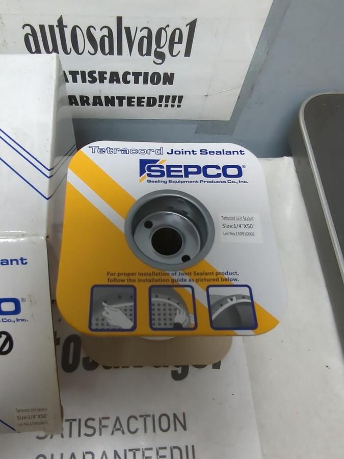 SEPCO,150910002,TETRACORD JOINT SEALANT 1/4 IN X 50 FT NEW