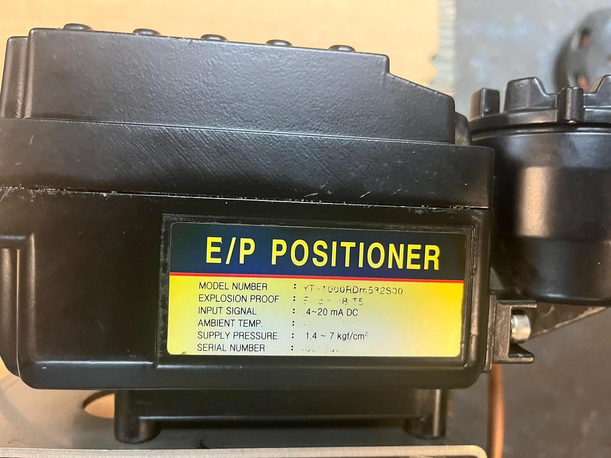 Used ABZ,SR-115,PNEUMATIC ACTUATOR BUTTERFLY VALVE 4" 200PSI E/P POSITIONER