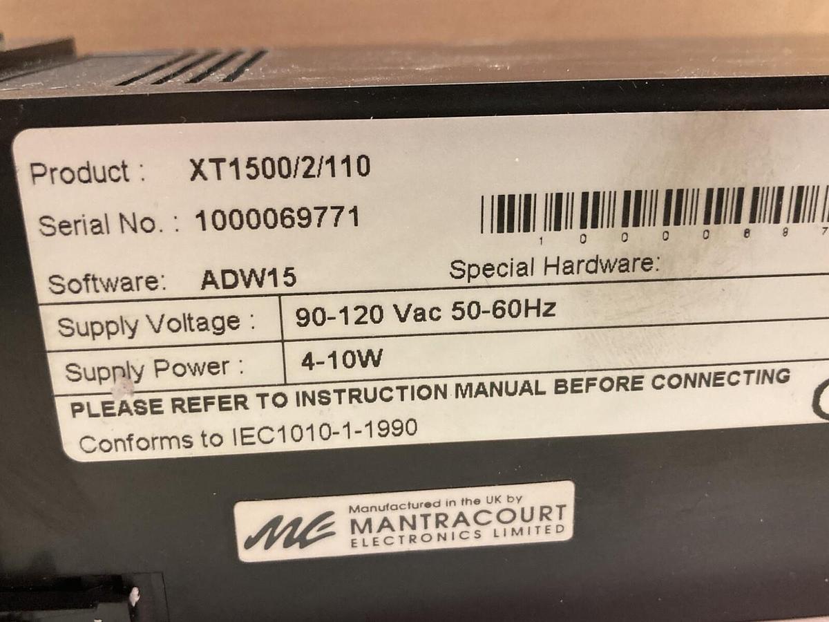 Thames Side,XT1500/2/110,Panel-Mounted Digital Indicator