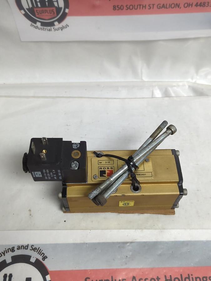 Used ROSS,W6476B3401,SOLENOID VALVE 2-10 BAR PRE-OWNED