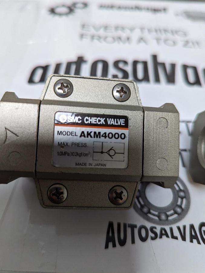 SMC,AKM4000,CHECK VALVE LOT OF 2 MISSING BOX NOS