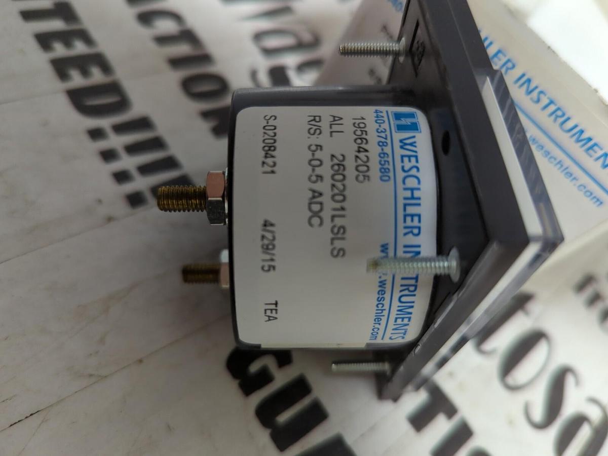 WESCHLER,19564205 ALL 260201LSLS R/S: 5-0-5 ADC,PANEL METER NOS