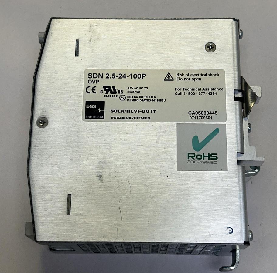 Used EMERSON SOLA,SDN2.5-24-100P,POWER SUPPLY 115/230V