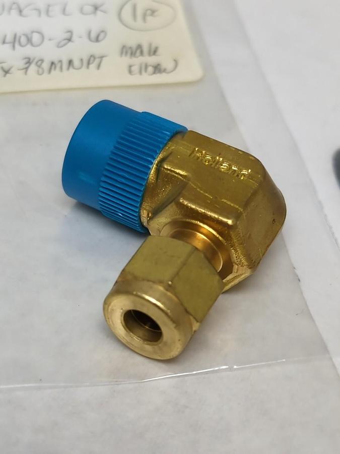 SWAGELOK,B-400-2-6,1/4T X 3/8MNPT MALE ELBOW NOS