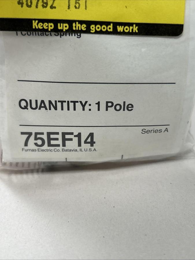 Used FURNAS,75EF14,REPLACEMENT CONTACT KIT NEW
