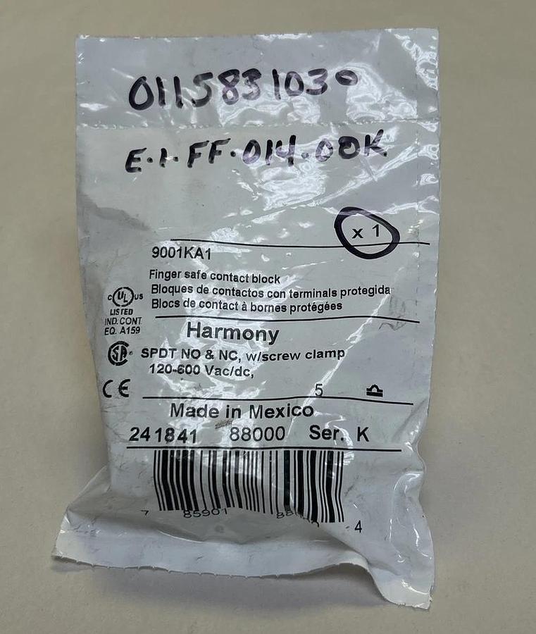 Used SCHNEIDER ELECTRIC,9001KA1,CONTACT BLOCK NEW