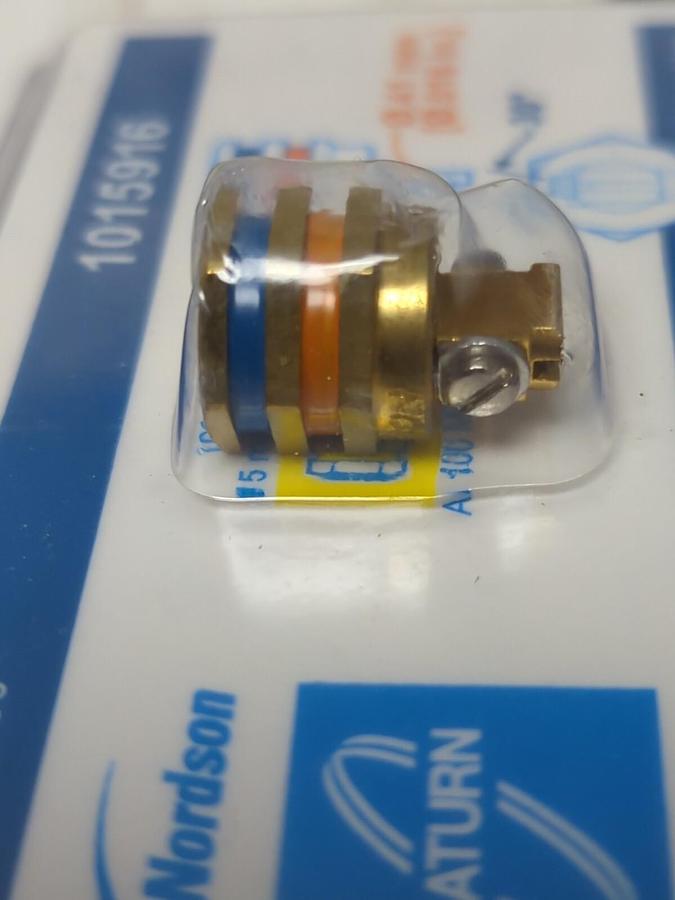 Used NORDSON,1015916,30° HOT MELT MACHINE NOZZLE .41MM .016 NEW