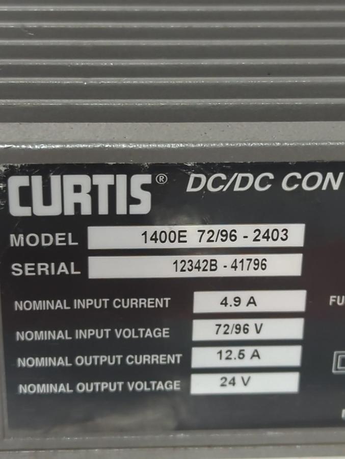 Used CURTIS,1400E 72/96 2403,DC/DC CONVERTER 1400 PRE-OWNED