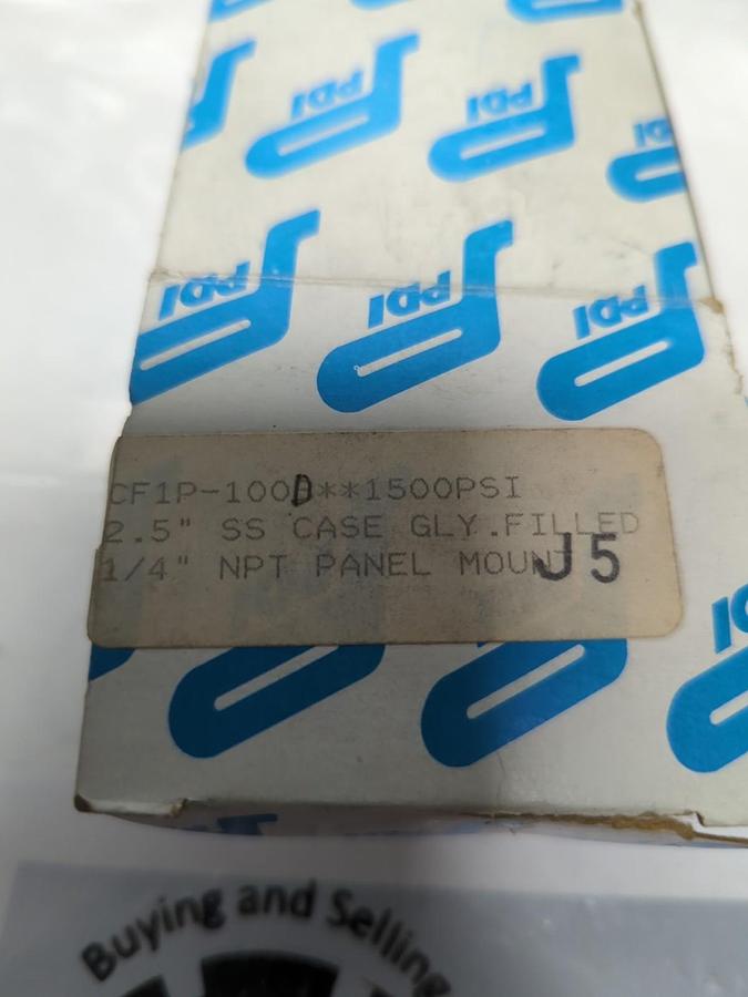 PDI,CF1P,GAUGE 2-1/2 IN FACE 1/4 IN BACK NPT 100-1500PSI NOS