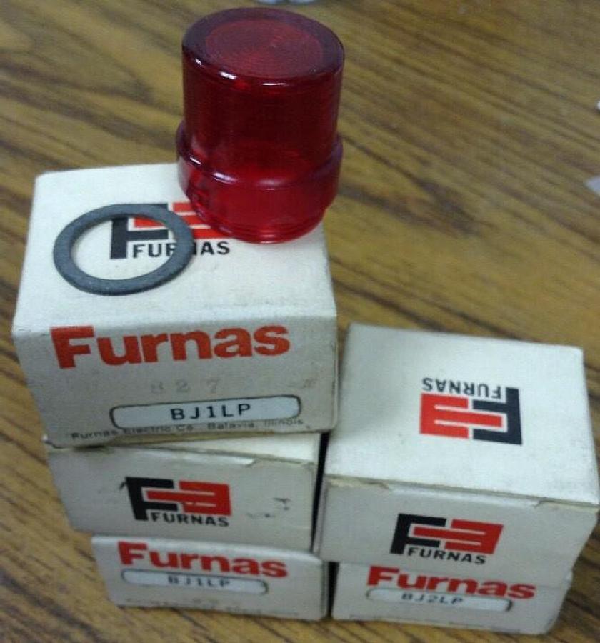 Furnas,BJ1LP,Red Lens LOT OF 5