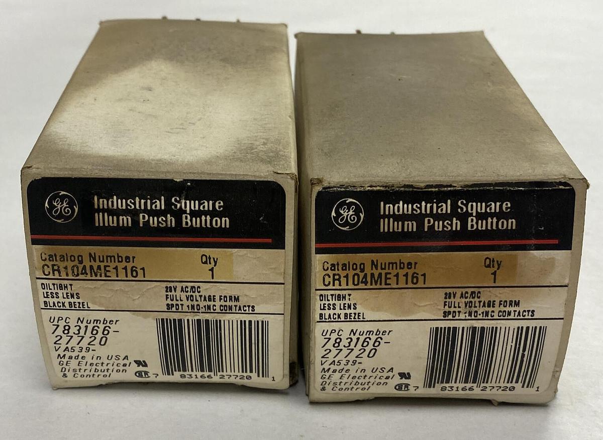 GENERAL ELECTRIC,CR104ME1161,PUSHBUTTON LOT OF 2 NOS