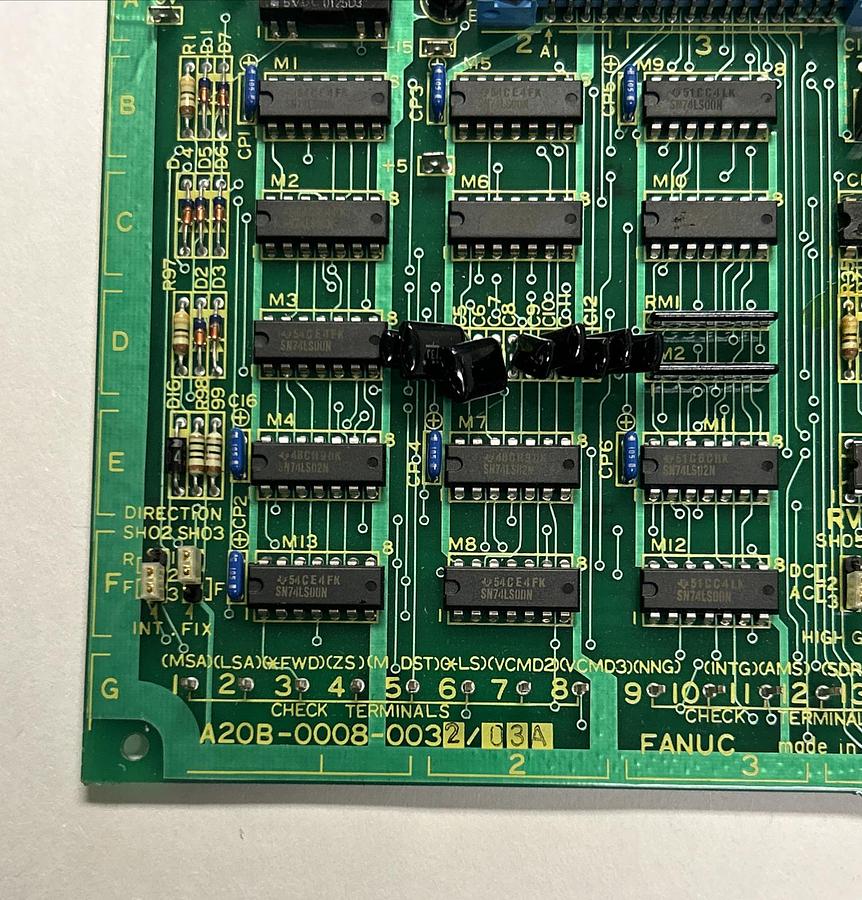 Used FANUC,A20B-0008-0032/A20B-0008-0032/03A, SPINDLE ORIENTATION PCB BOARD