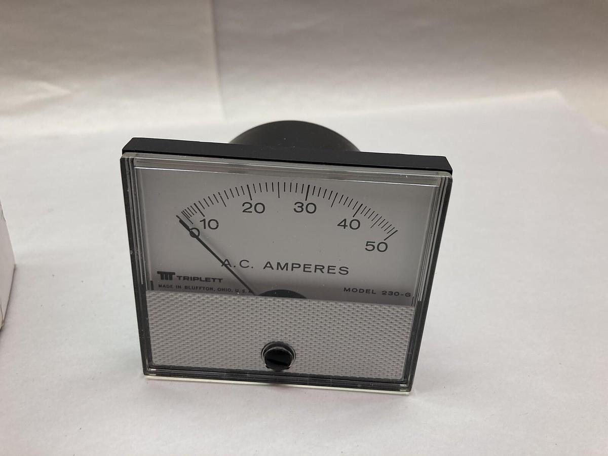 Triplett Corporation,230-G 0-50A,Panel Meter 153-70