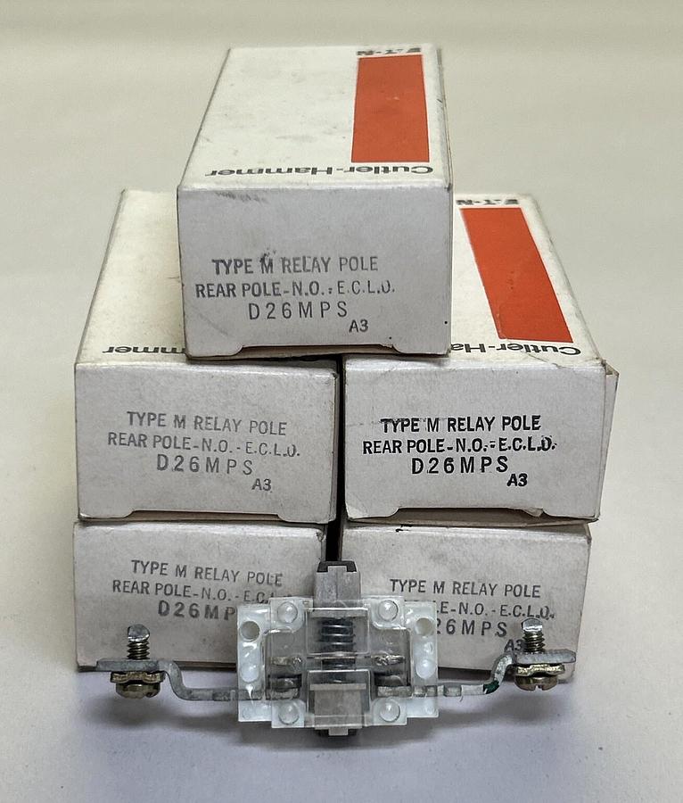 CUTLER HAMMER,D26MPS,RELAY LOT OF 5 NOS