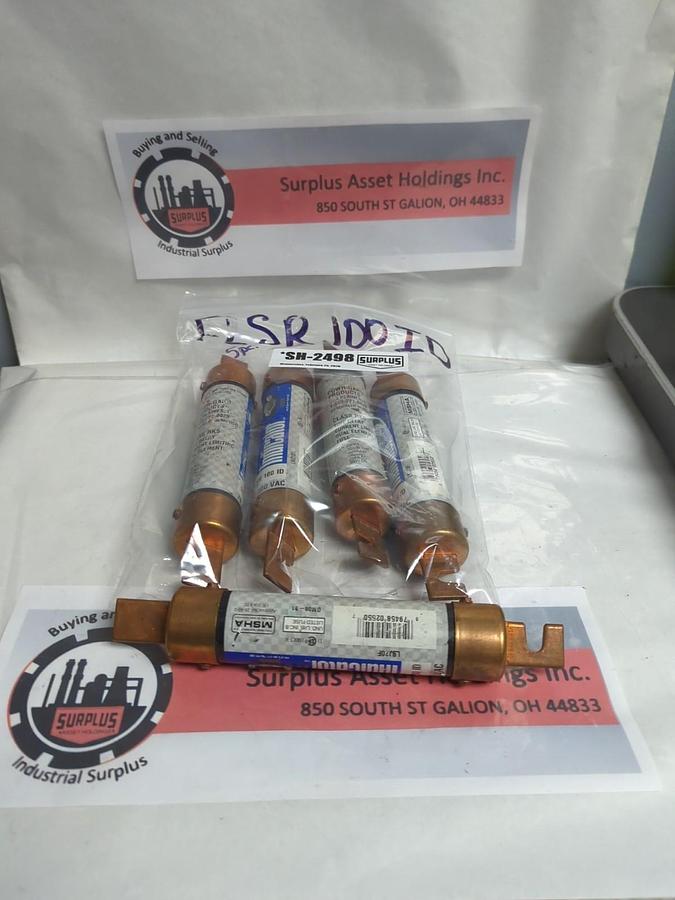 Used LITTELFUSE,FLSR100ID,INDICATOR 100 AMP FUSE LOTOF 5 PRE-OWNED