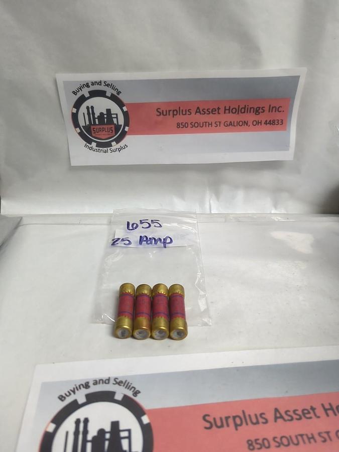 Used EAGLE,655,25 AMP FUSE LOT OF 4 PRE-OWNED