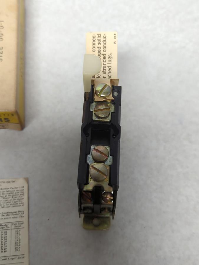 ALLEN-BRADLEY,815-BOV4,OVERLOAD RELAY SIZE 00-01 NOS
