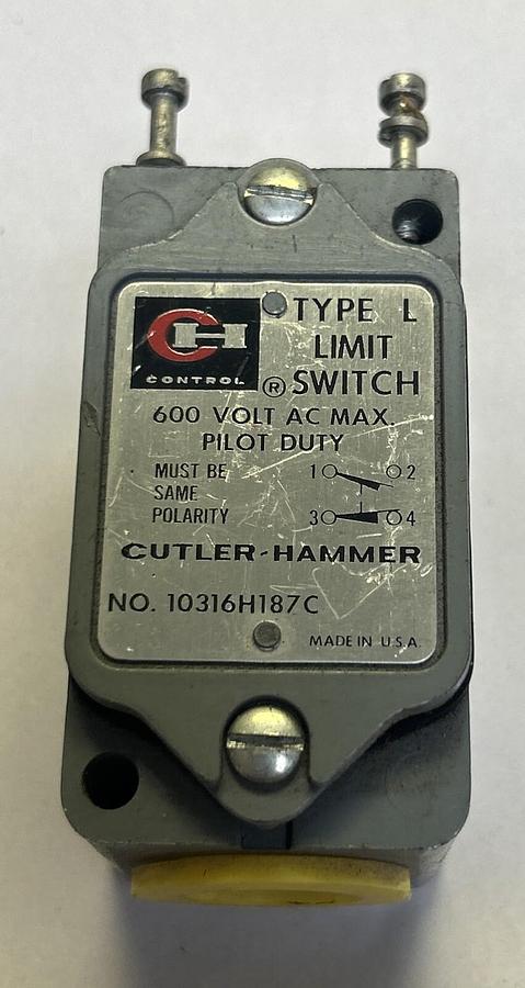 Used CUTLER HAMMER,10316H187C,LIMIT SWITCH BODY
