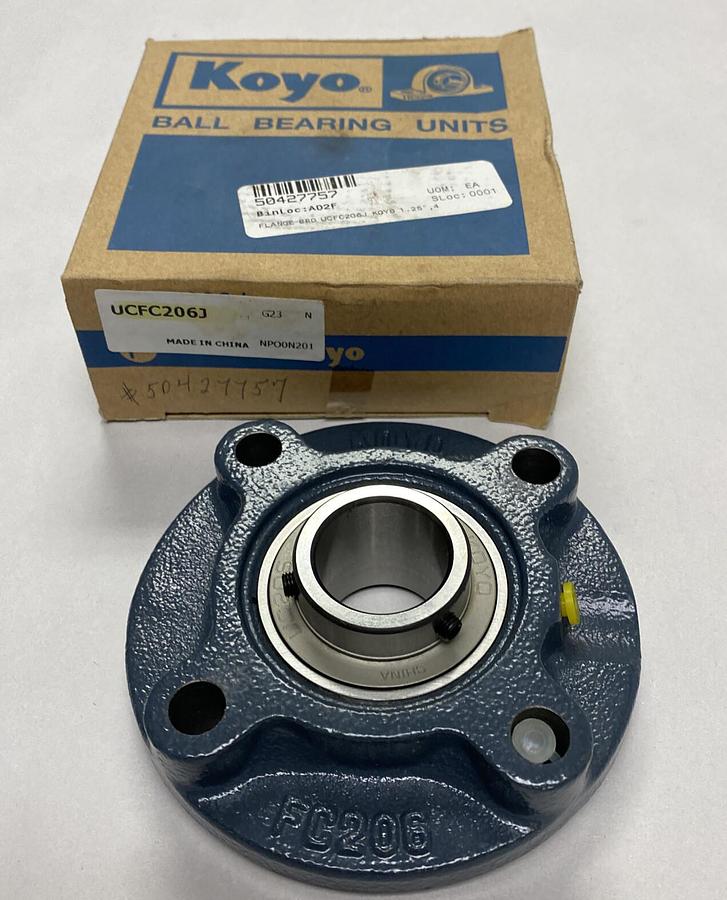 Used KOYO,UCFC206J,BALL BEARING UNIT NEW