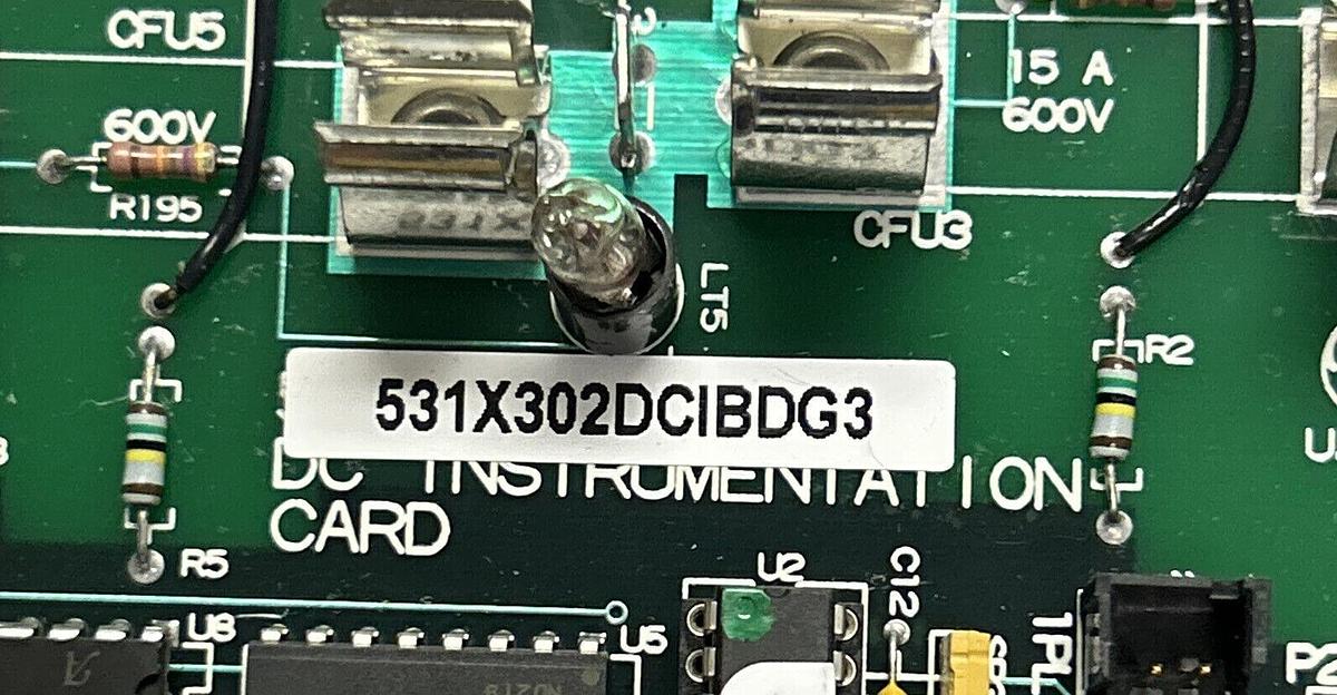 Used GENERAL ELECTRIC,531X302DCIBDG3,DC INSTRUMENTATION CARD