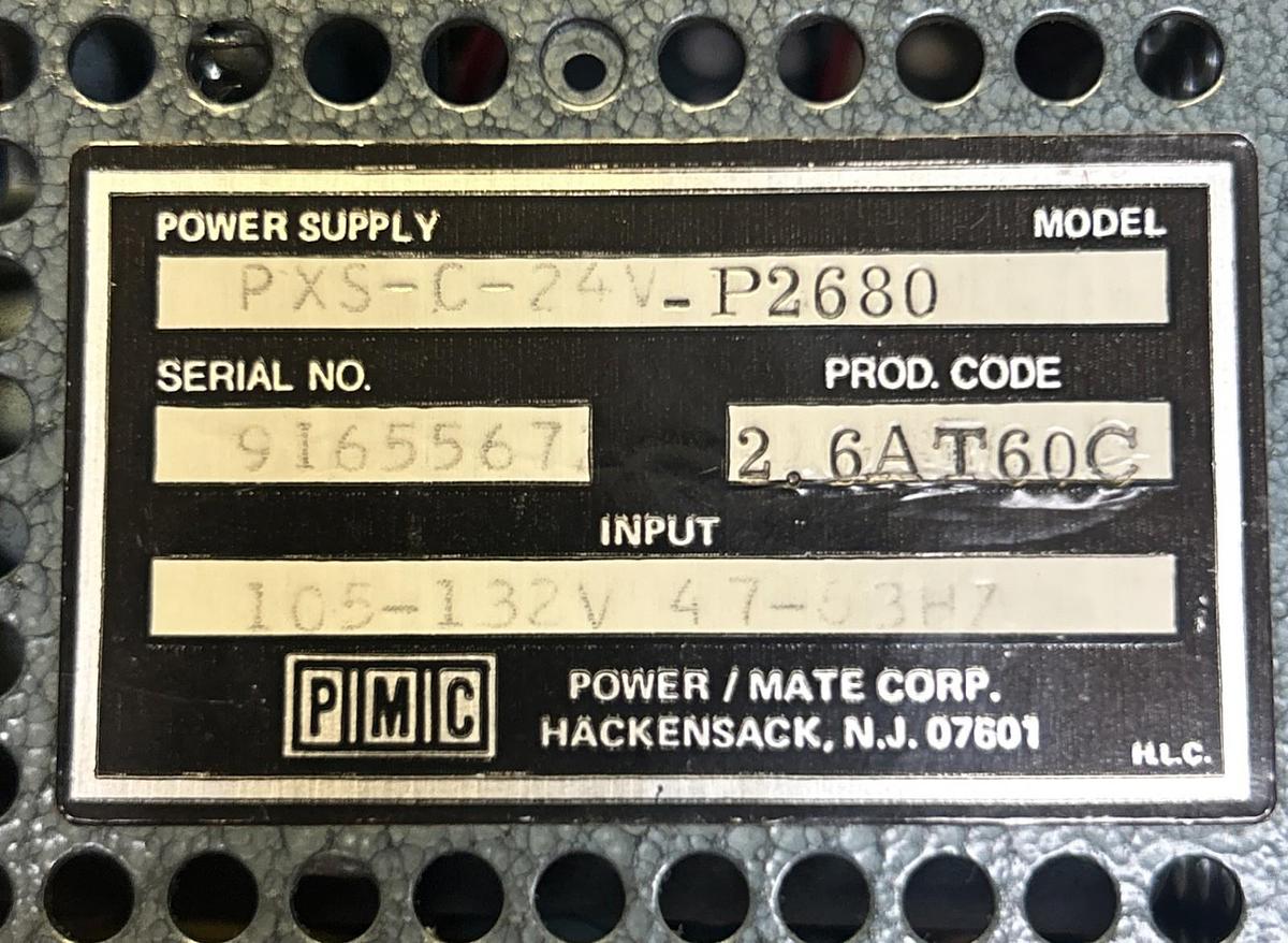 Used PMC,PXS-C-24V-P2680,REGULATED POWER SUPPLY