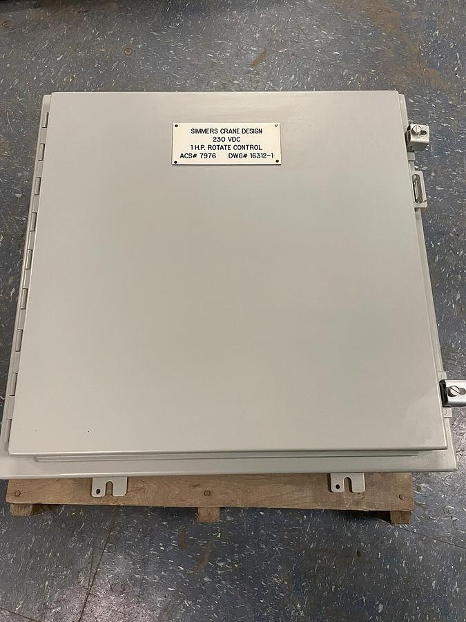 SIMMERS CRANE DESIGN,7976 DWG #16312,1 1HP ROTATE CONTROL 230VDC