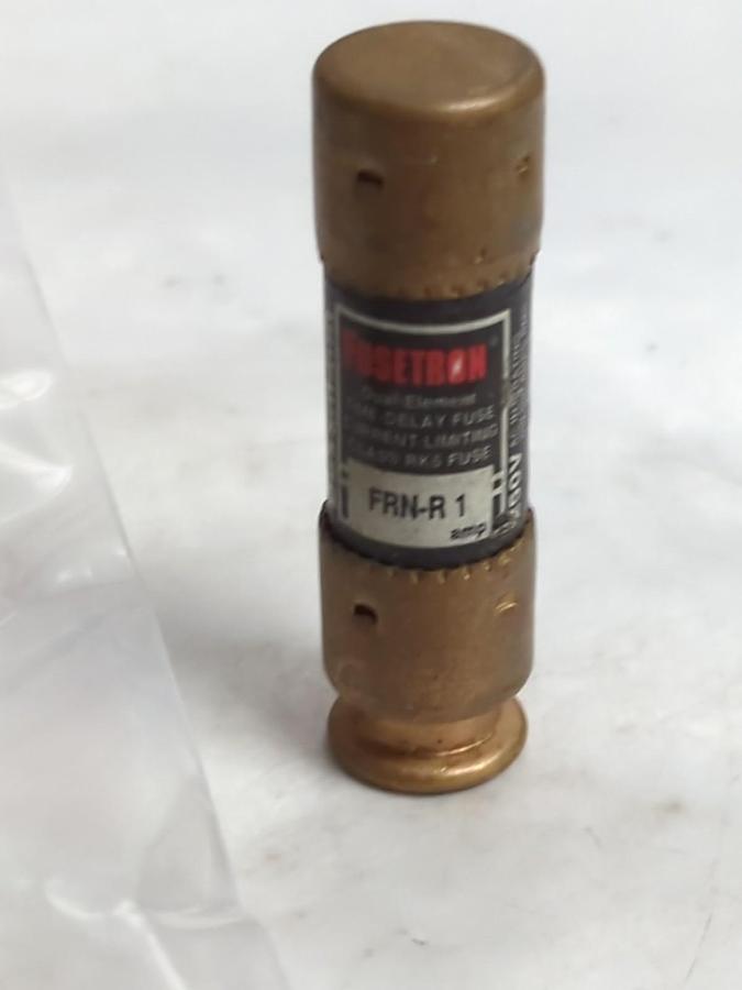 Used COOPER BUSSMANN,FRN-R-1,FUSETRON 1 AMP FUSE LOT OF 3 PRE-OWNED