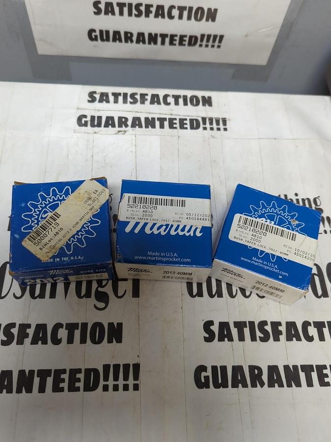 MARTIN,2012,40MM METRIC TAPER BUSHINGS LOT OF 3 NEW