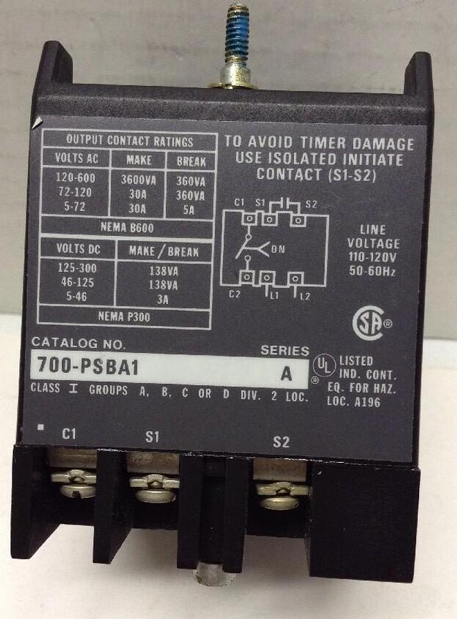 Used Allen Bradley,700-PSBA1,Solid State Timing Relay NEW