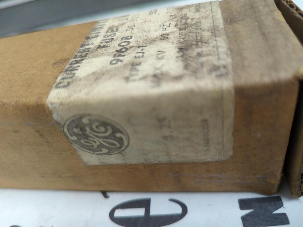 Used GENERAL ELECTRIC,9F60BDE905,TYPE EJ-1 SIZE B CURRENT LIMITING FUSE NEW