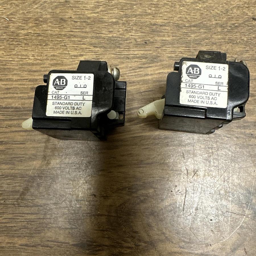 Allen Bradley,1495-G1,Auxilliary Contact LOT of 2