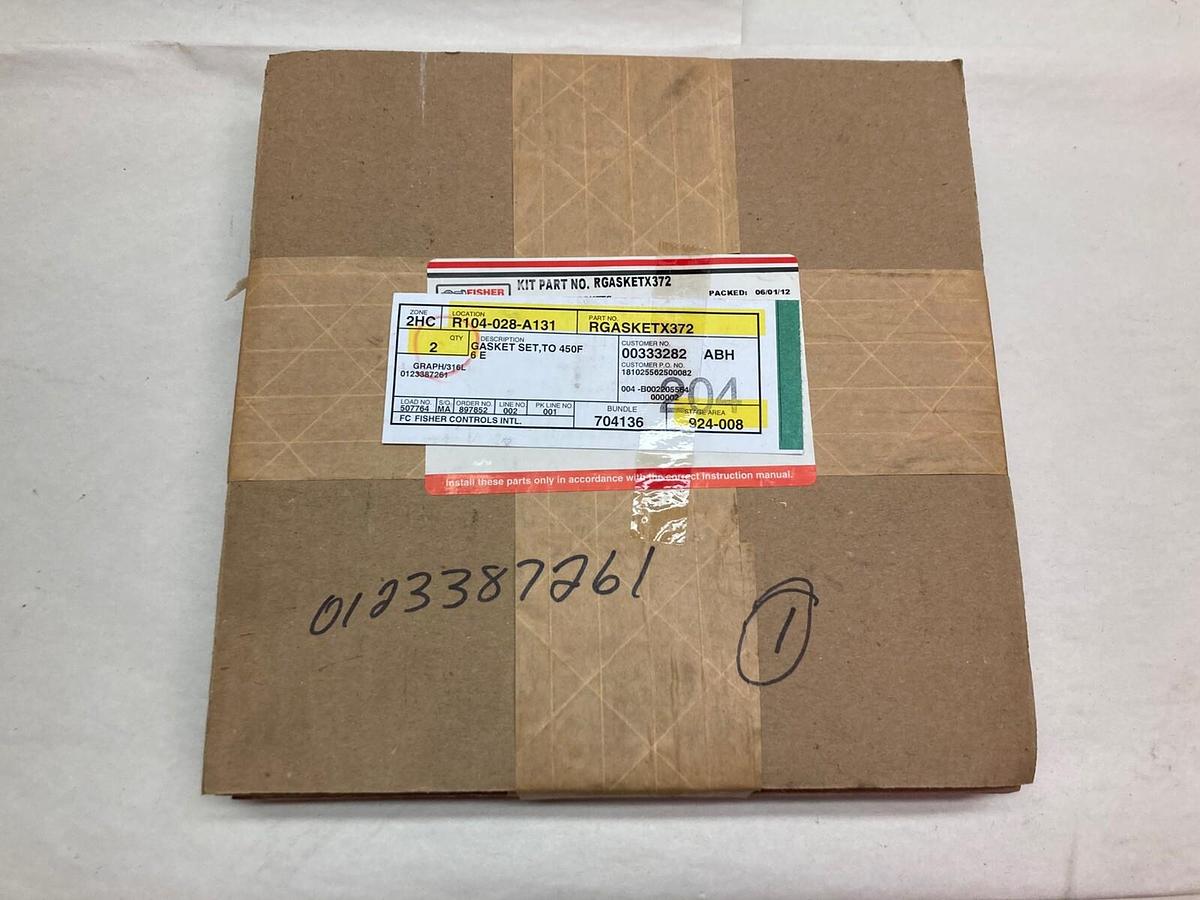 Used Fisher,RGASKETX372,Gasket Kit 450F 6 E