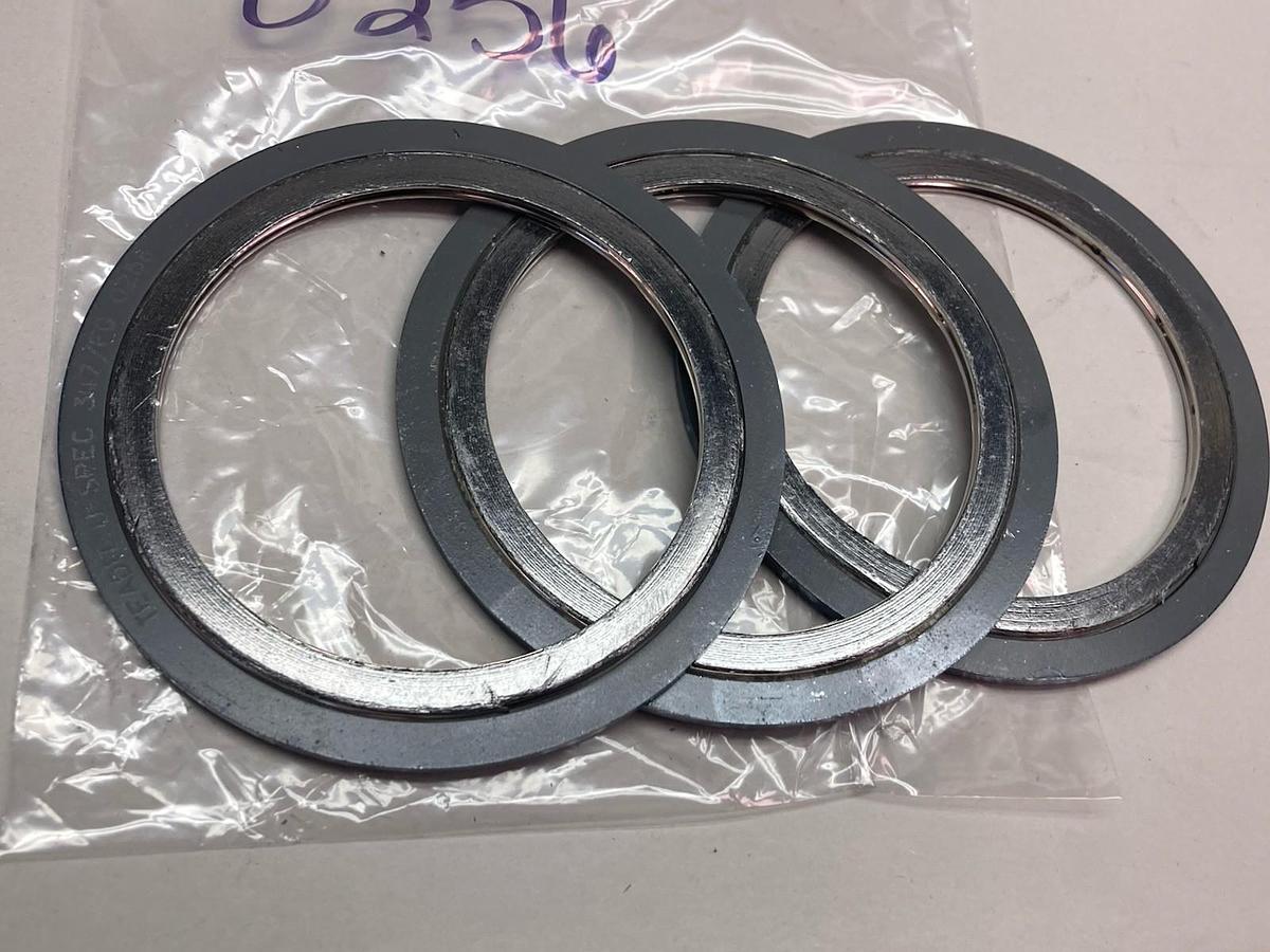 Teadit,347/FG 0256,4 Inch Spiral Round Gasket LOT OF 3