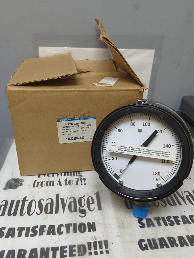 ASHCROFT,451188AS 04L XPD,GENERAL PURPOSE GAUGE 4-1/2 IN 0-180 PSI 1/4 IN NPT