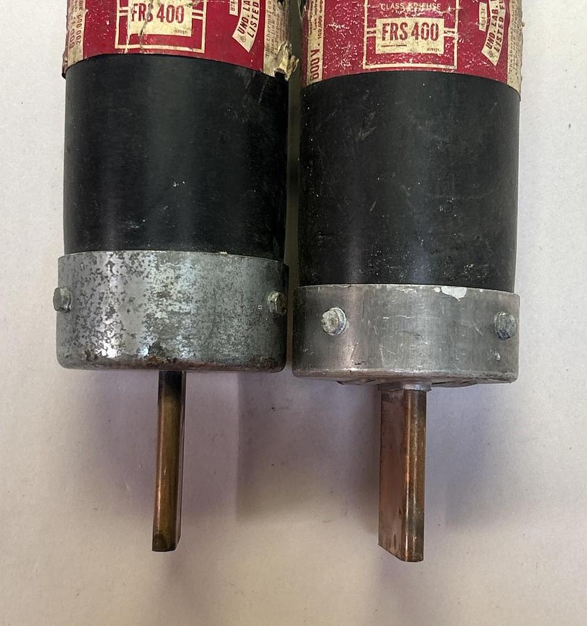 Used BUSSMANN,FRS400,FUSETRON FUSE 400A 600V LOT OF 2