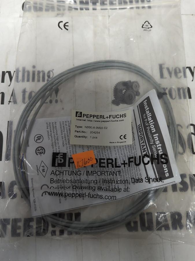 PEPPERL + FUSCH,NBB0 63M22E2,PROXIMITY SENSOR NOS