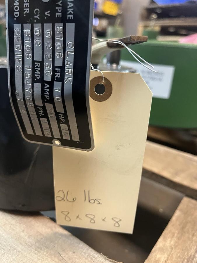 Used CLARK,B106,CRANE BRAKE DC SERIES COIL SIZE 10 230VDC 50A