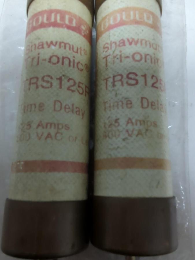 Used GOULD SHAWMUT,TRS-125R,TRI-ONIC FUSE LOT OF 2