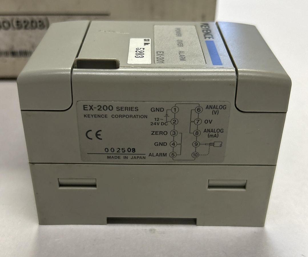 Used KEYENCE CORP,EX-201SO 5203,INDUCTIVE DISPLACEMENT SENSOR NEW