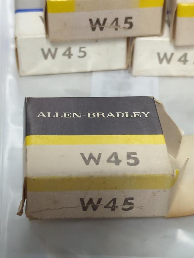 ALLEN BRADLEY,W45,THERMAL OVERLOAD HEATER ELEMENT LOT OF 8 NOS