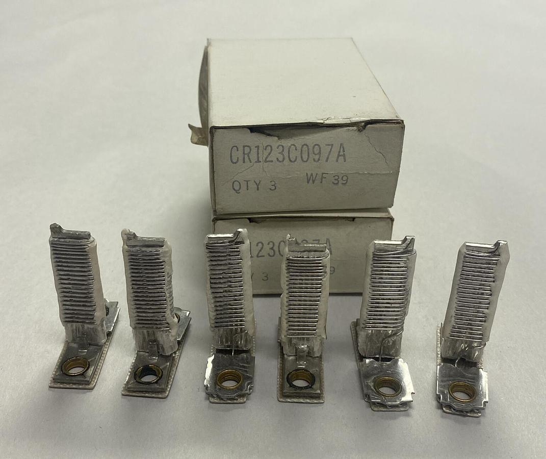 GENERAL ELECTRIC,CR123-C0.97A,OVERLOAD THERMAL UNIT HEATING ELEMENT LOT OF 6 NOS
