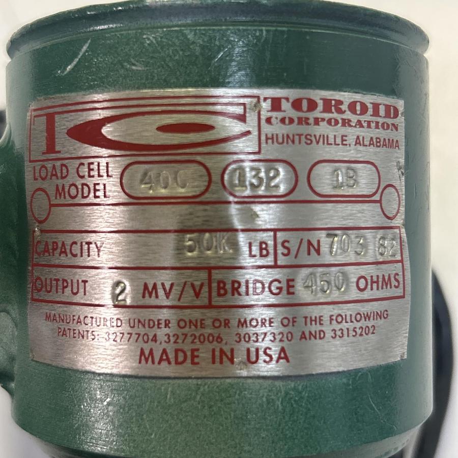 Used TOROID,400-132-1B,LOAD CELL 50K LBS