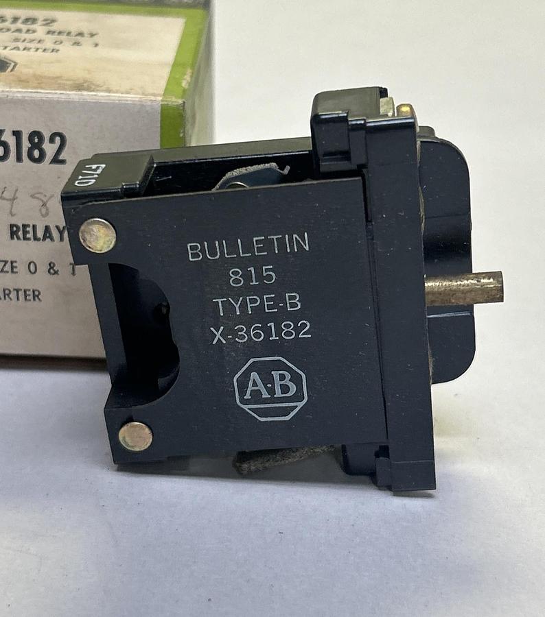 ALLEN BRADLEY,X-36182,LH OVERLOAD RELAY NOS