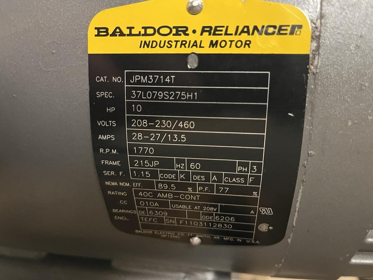 Used GUSHER,PCL3x4-10BSEH-CC-A,COOLANT PUMP 10HP 3PH 1770RPM 3X4X10