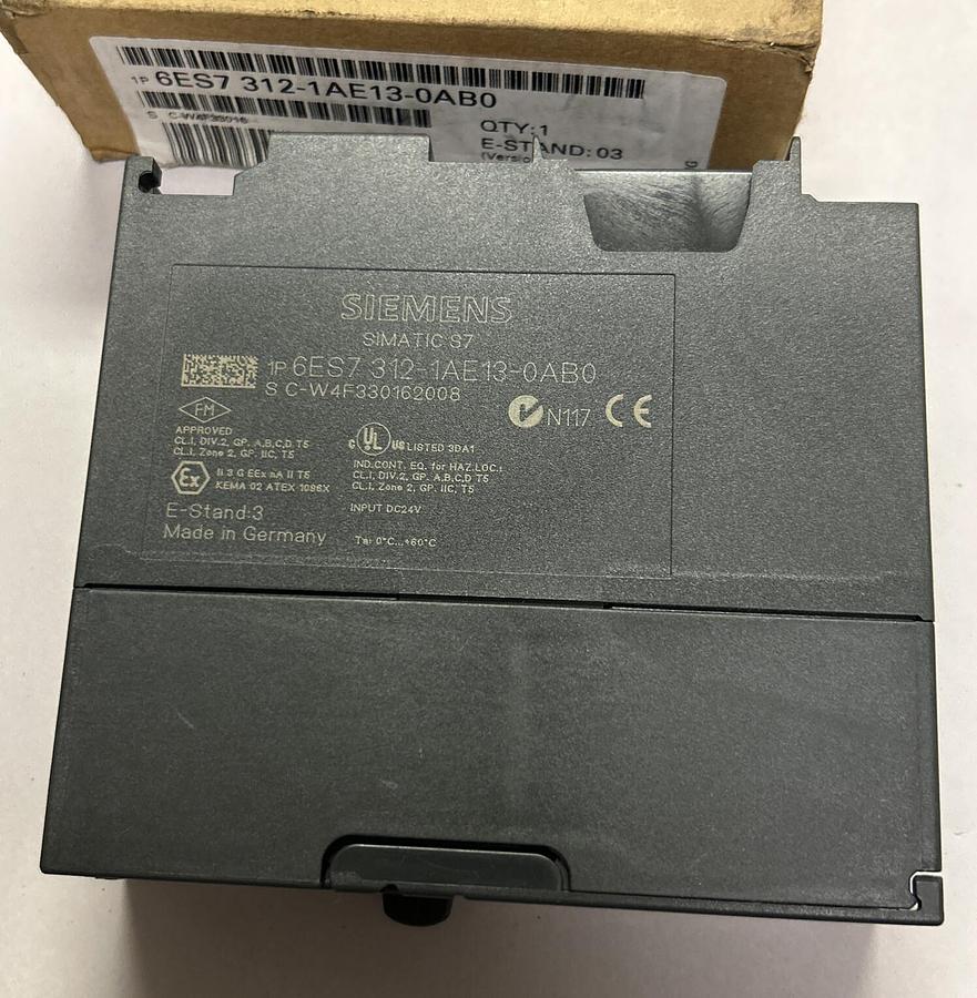 SIEMENS,6ES7312-1AE13-0AB0,SIMATIC S7-300 CPU MODULE NEW