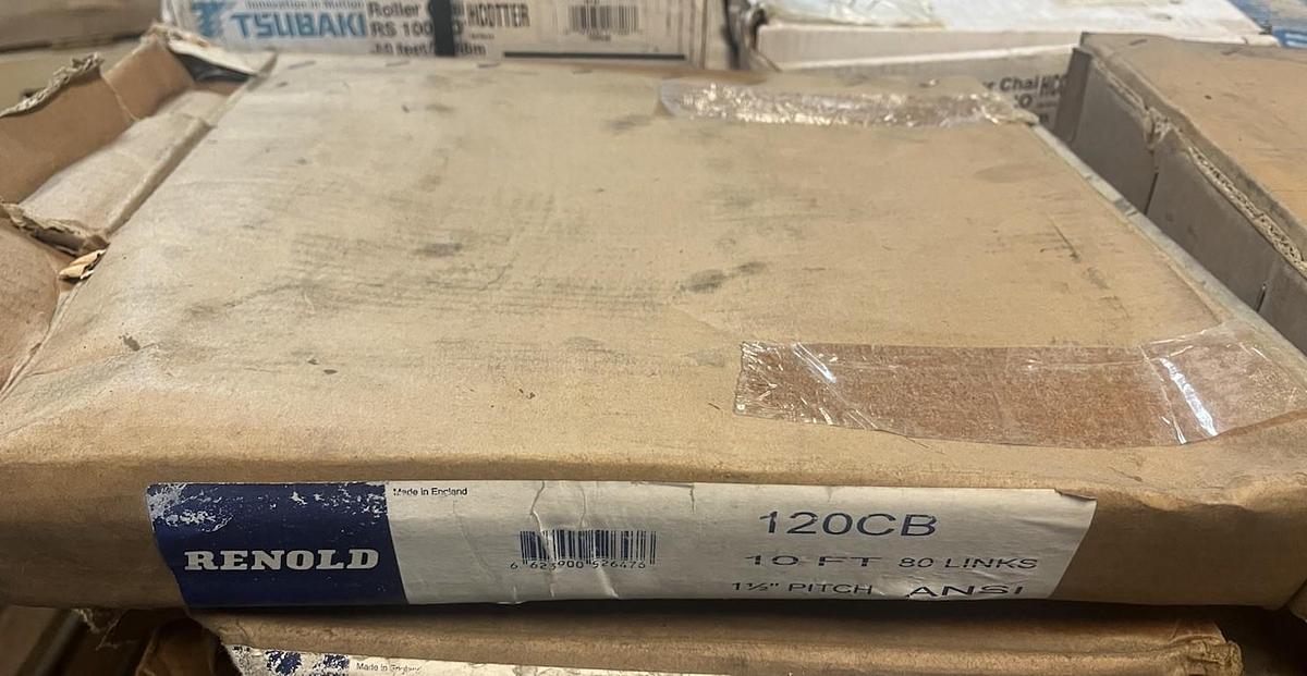 RENOLD,120CB,ROLLER CHAIN 80 LINKS 10FT 1-1/2" PITCH ANSI