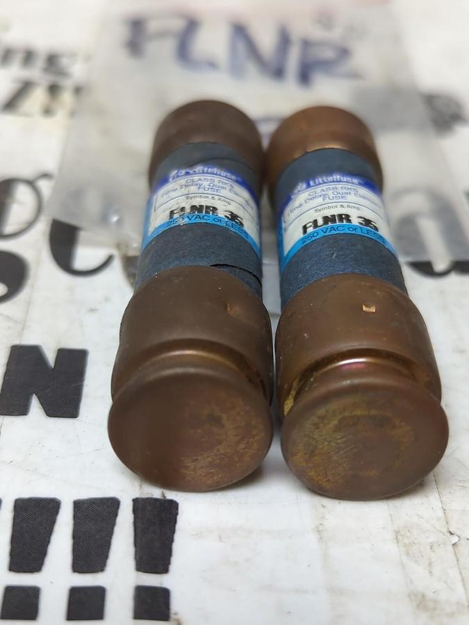 LITTELFUSE,FLNR-35,TIME-DELAY FUSES LOT OF 2 NOS