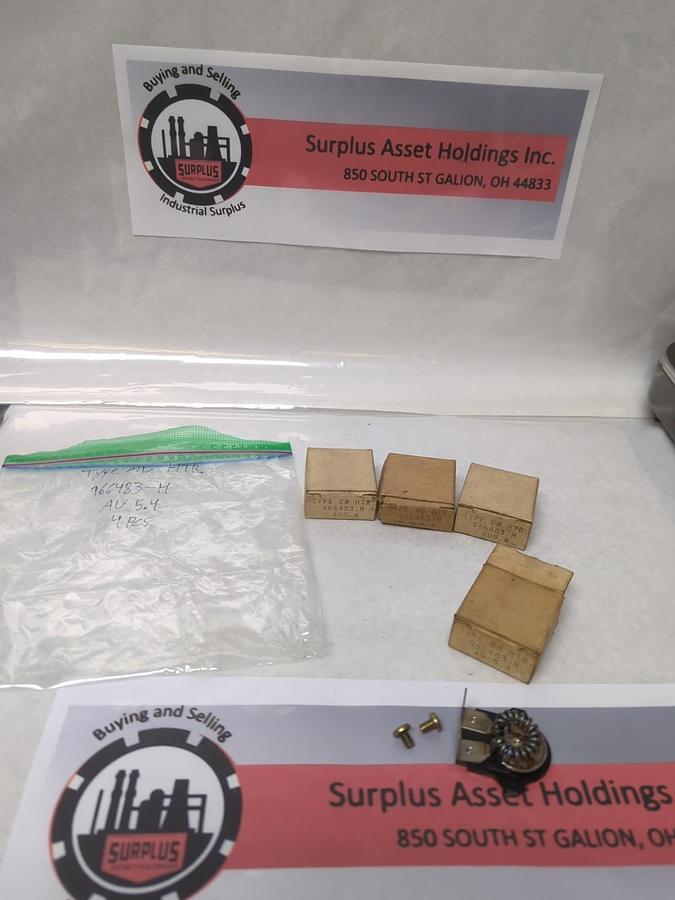 WESTINGHOUSE,966-483-H,TYPE MW OVERLOAD THERMAL HEATER RELAY LOT OF 4 NOS