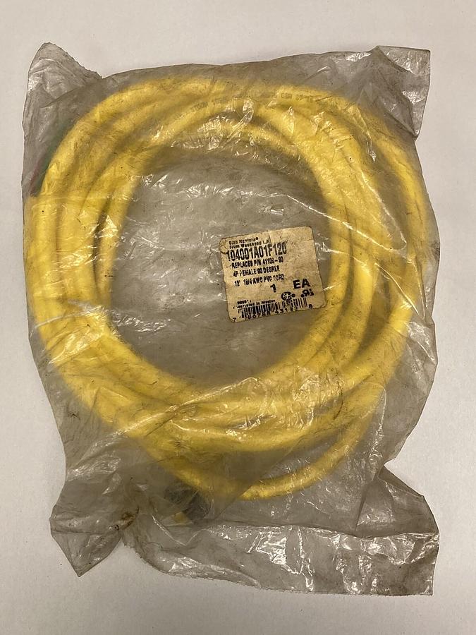 Used Brad Harrison,104001A01F120,Female Cordset 4 Pin  Receptacle